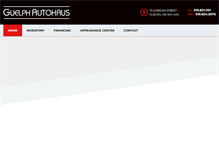 Tablet Screenshot of guelphautohaus.com